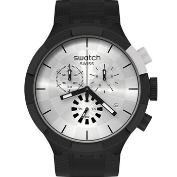 SWATCH Chequered Silver